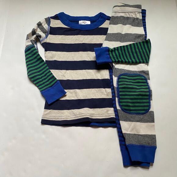 Hanna Andersson Mix It Up Stripe Long Sleeve PJ Pajamas - Picture 1 of 5
